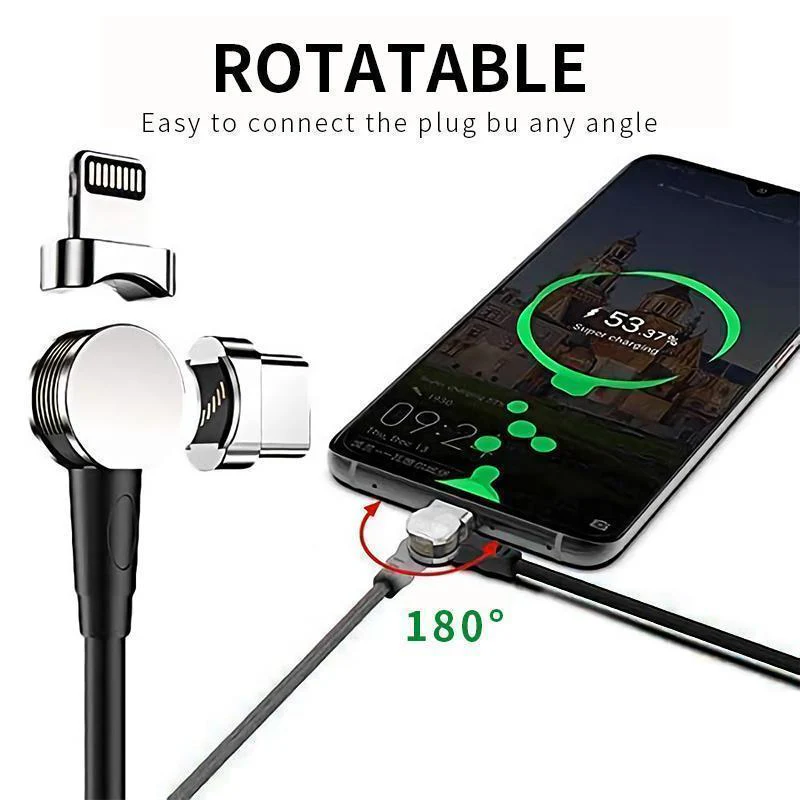 180 rotation Magnetic Charging Cable - Image 3