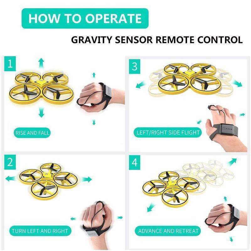 2.4G Gravity Sensor RC Nano Quadcopter - Image 7