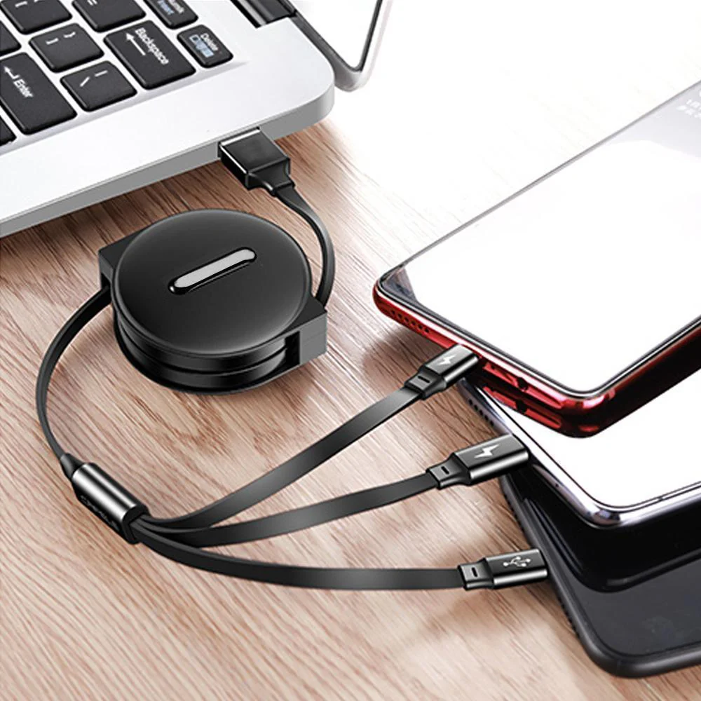 3-1 Retractable charging cable for IOS, Micro and Type-c - Image 5
