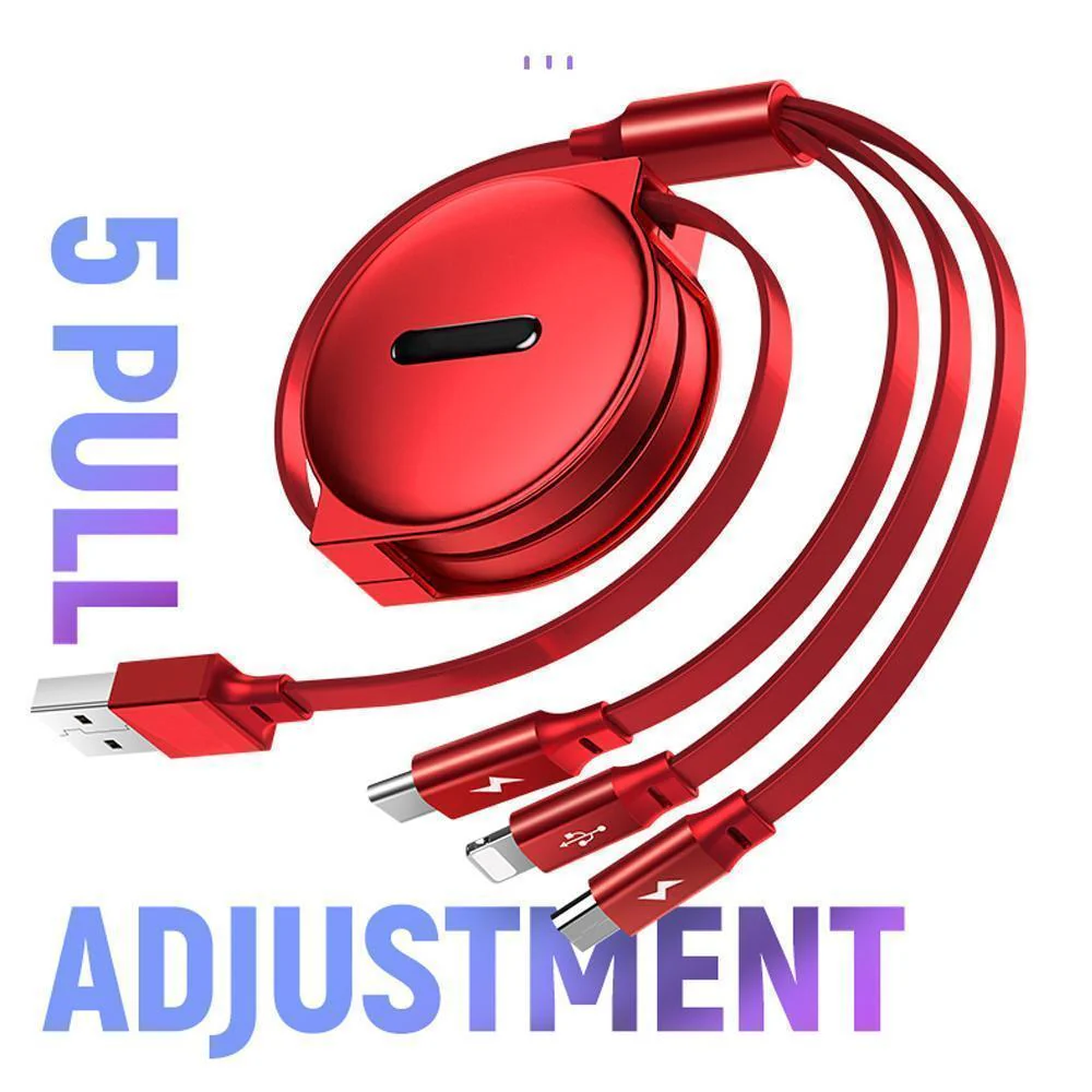 3-1 Retractable charging cable for IOS, Micro and Type-c - Image 6