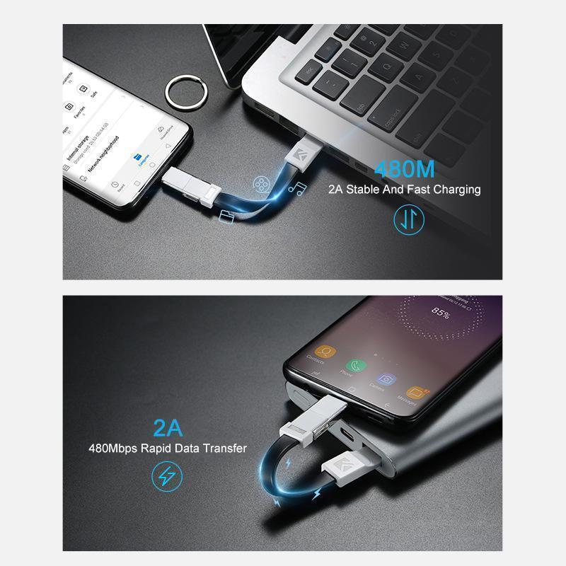 3-in-1 Keychain Data Sync Charge Cable - Image 4
