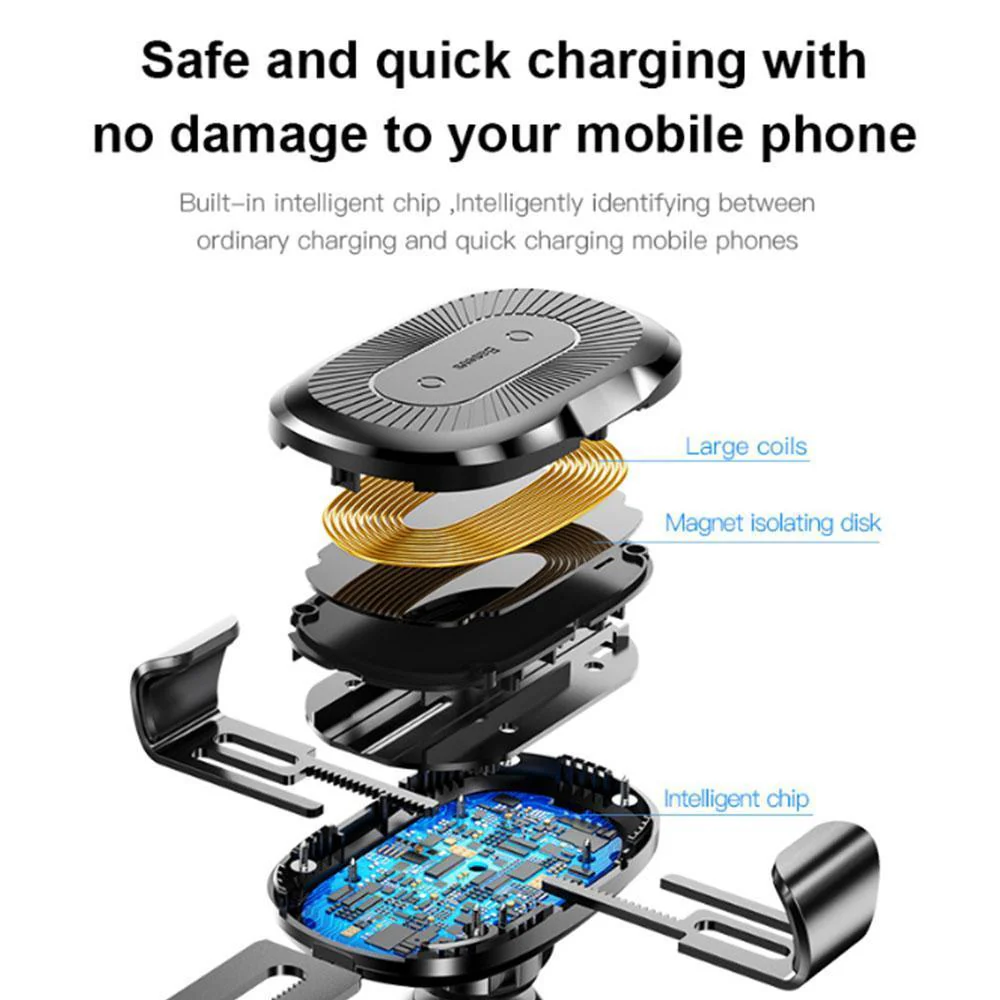 3 in 1 Wireless Charger & Car Phone Holder - Image 5