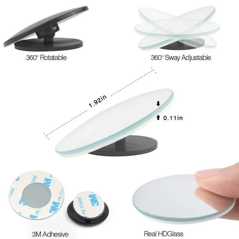 360° Rotatable Car Blind Spot Mirror - Image 4