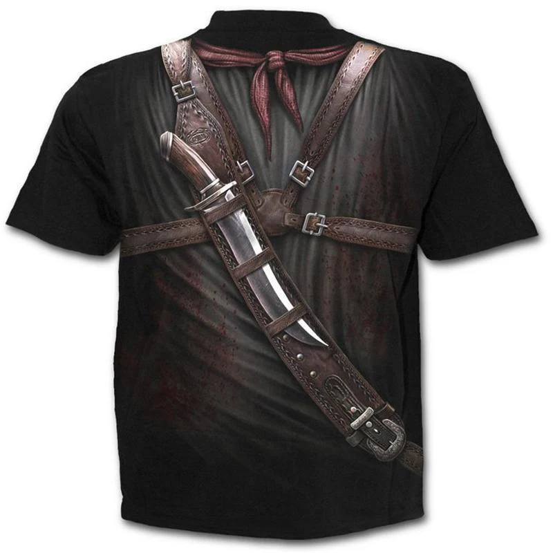 3D Creative Printed Short Sleeves T-shirt - Image 6