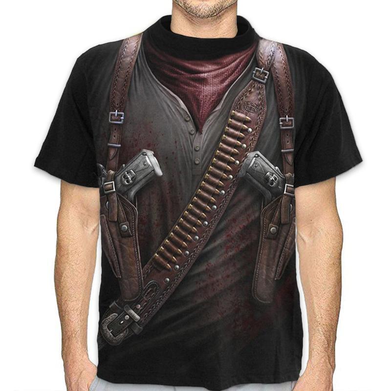 3D Creative Printed Short Sleeves T-shirt - Image 7
