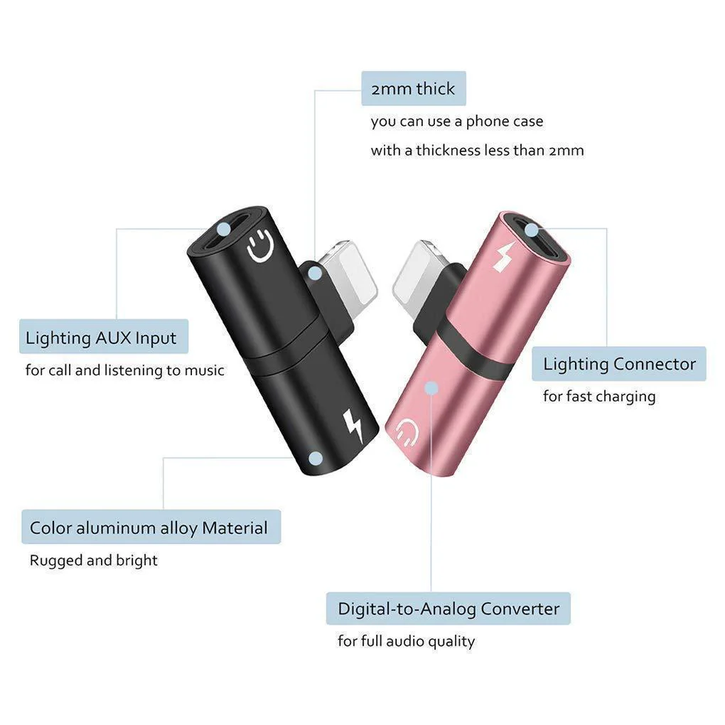 4 in 1 Earphone Lightning Adapter for iPhone ( 2PCS ) - Image 7