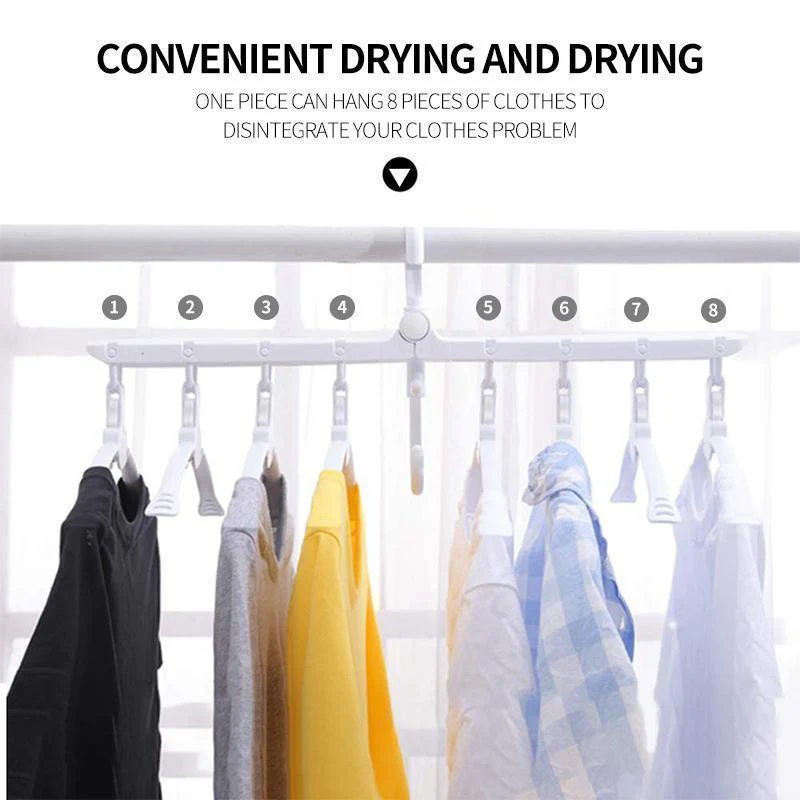 8 In 1 Multifunctional Folding Hanger For Space Saving - Image 4