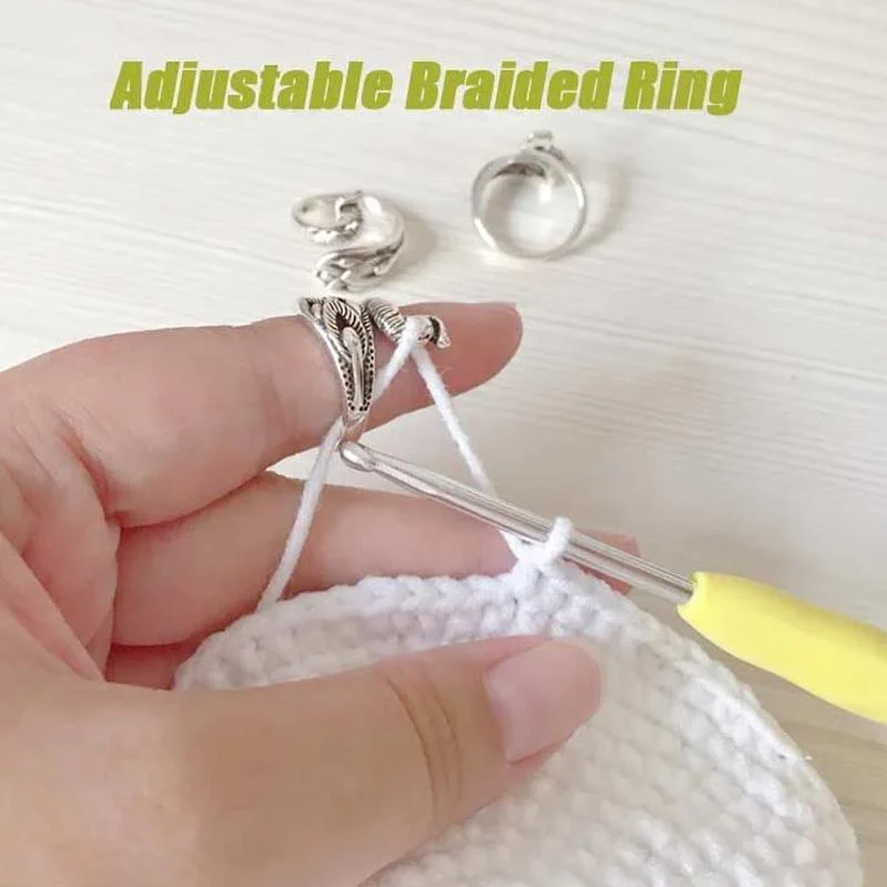 Adjustable Knitting Crochet Yarn Guide Ring | Yarn Tension Ring - Image 8