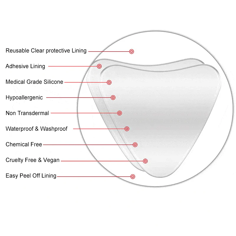 Anti Wrinkle-Reusable Silicone Care Chest Pad - Image 3