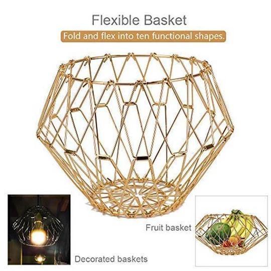 Collapsible Stainless Steel Wire Basket - Image 3