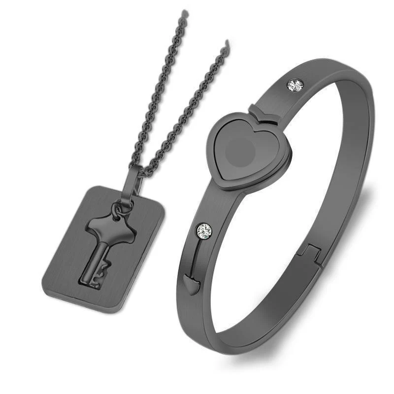 Couple Bracelets Lock and Key Set - Image 10