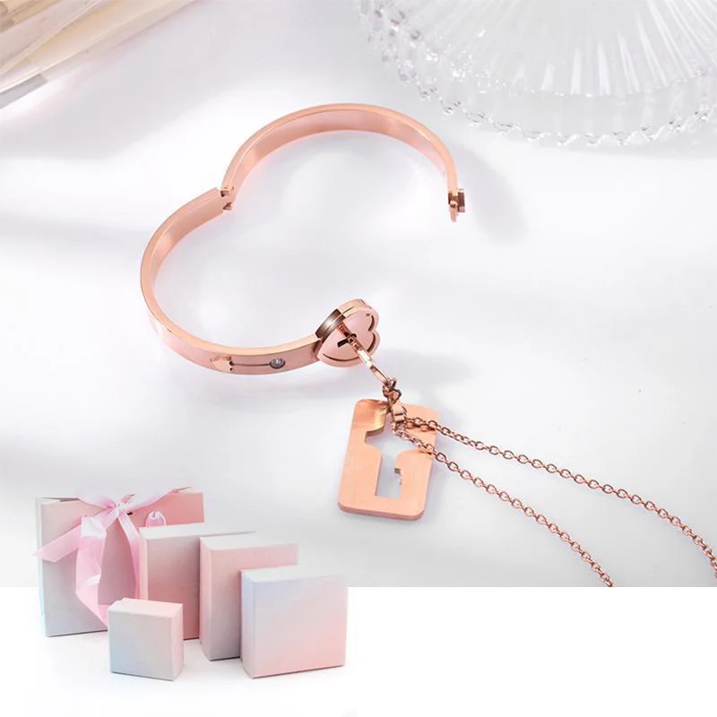 Couple Bracelets Lock and Key Set - Image 7