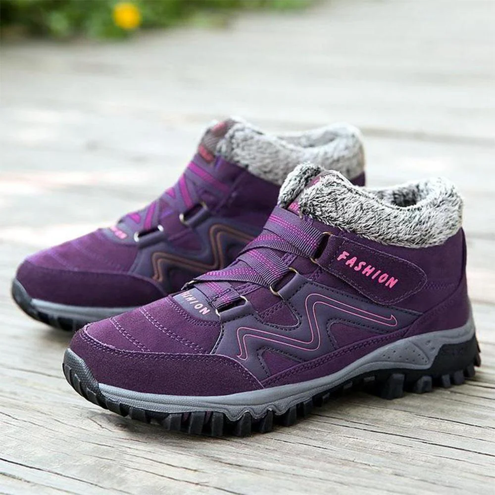 Couple Winter Warm Fur Lining Snow Shoes - Image 14
