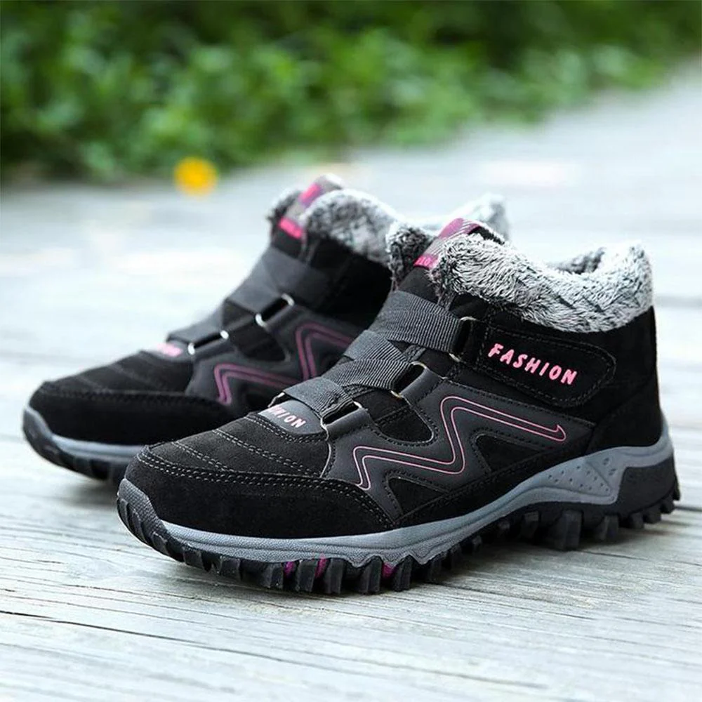 Couple Winter Warm Fur Lining Snow Shoes - Image 16