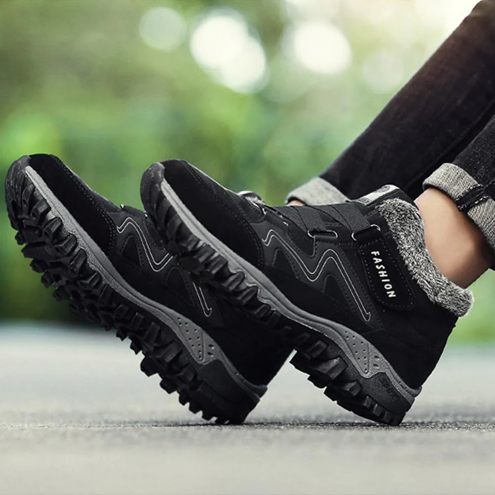 Couple Winter Warm Fur Lining Snow Shoes - Image 17