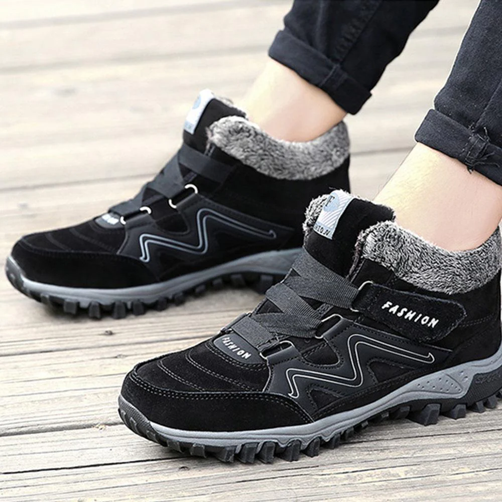 Couple Winter Warm Fur Lining Snow Shoes - Image 18