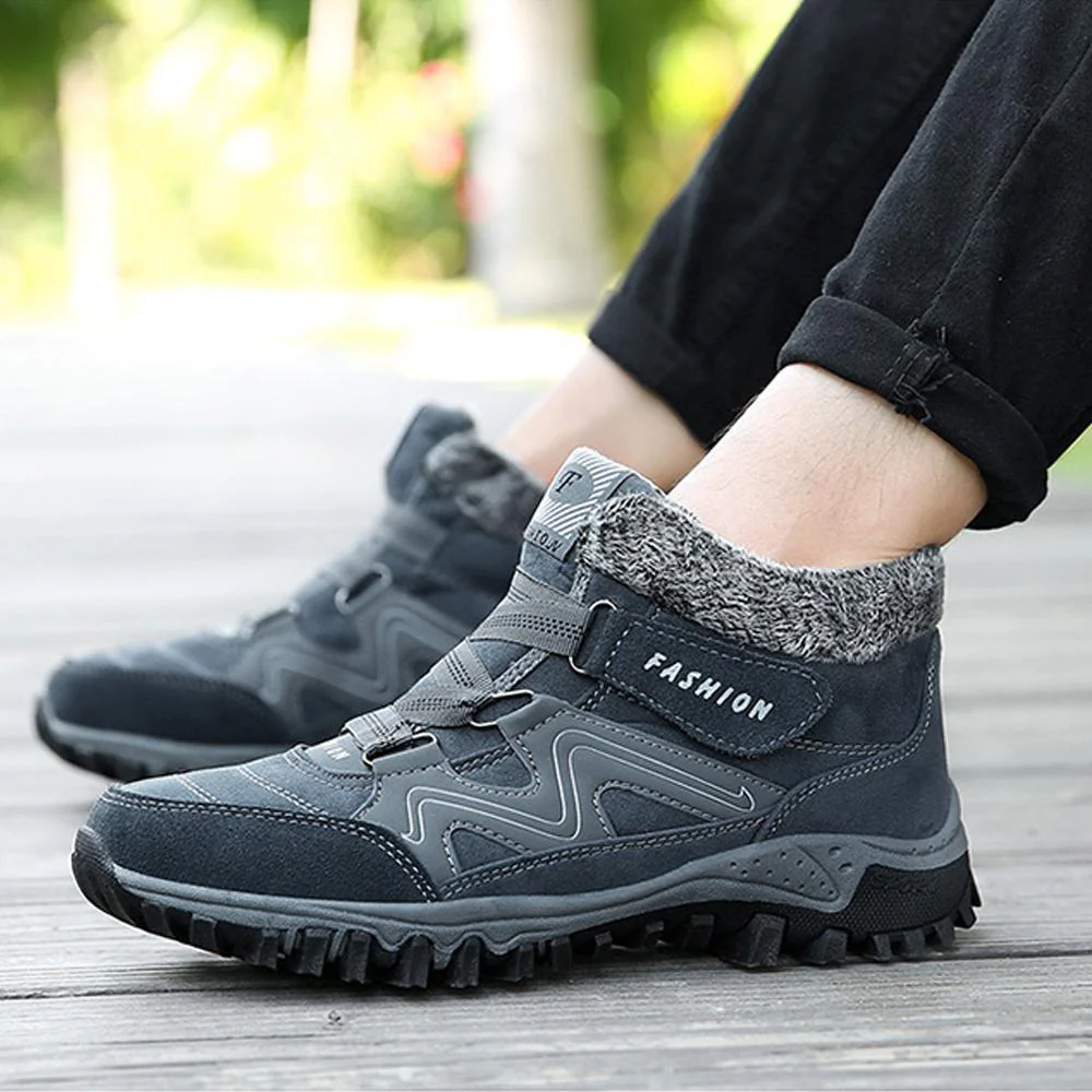 Couple Winter Warm Fur Lining Snow Shoes - Image 19