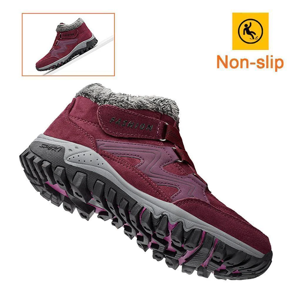 Couple Winter Warm Fur Lining Snow Shoes - Image 4