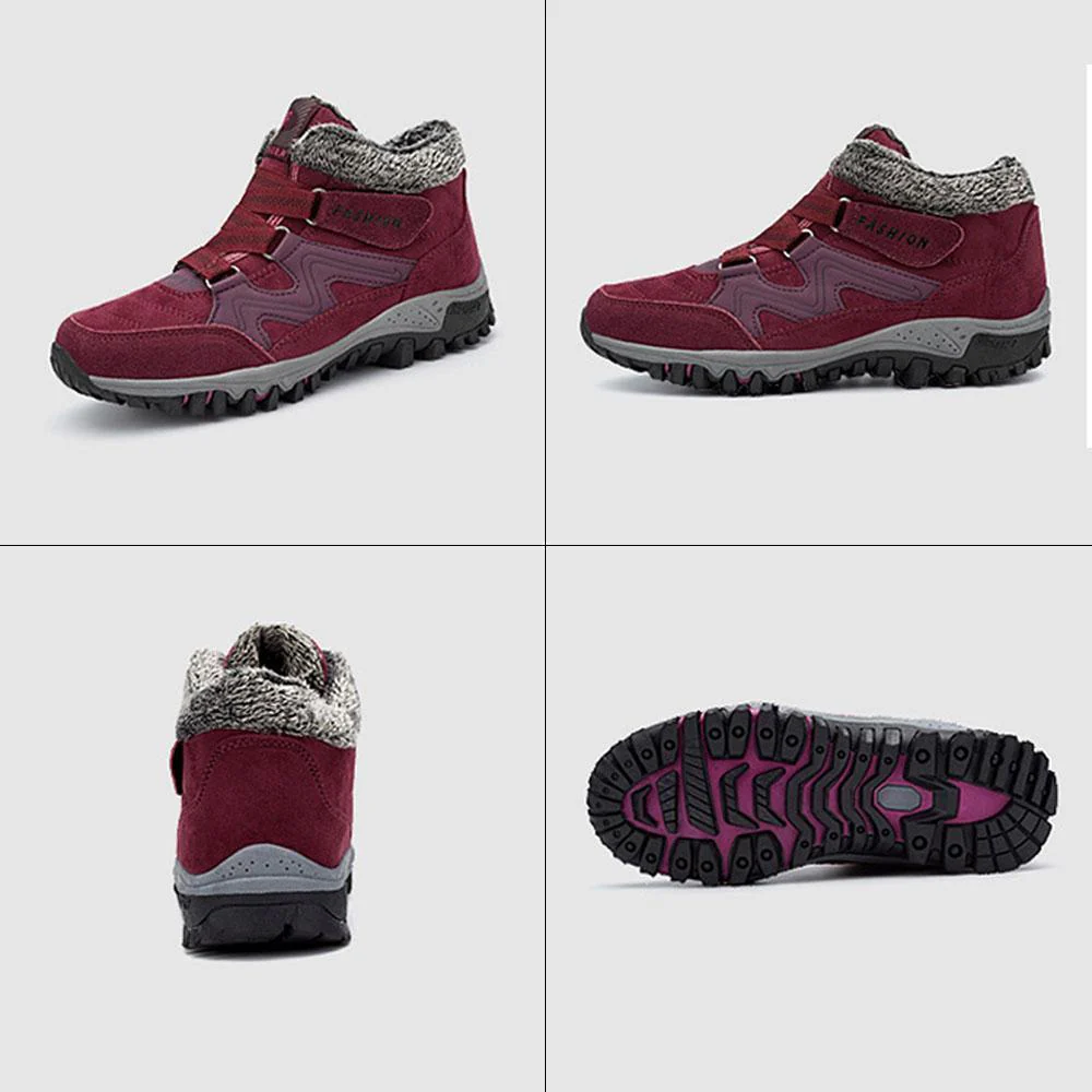 Couple Winter Warm Fur Lining Snow Shoes - Image 6