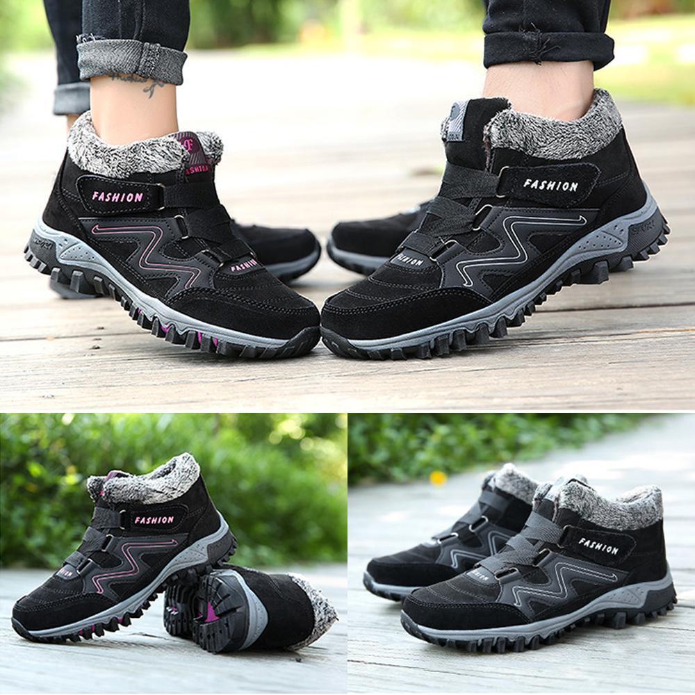 Couple Winter Warm Fur Lining Snow Shoes - Image 8