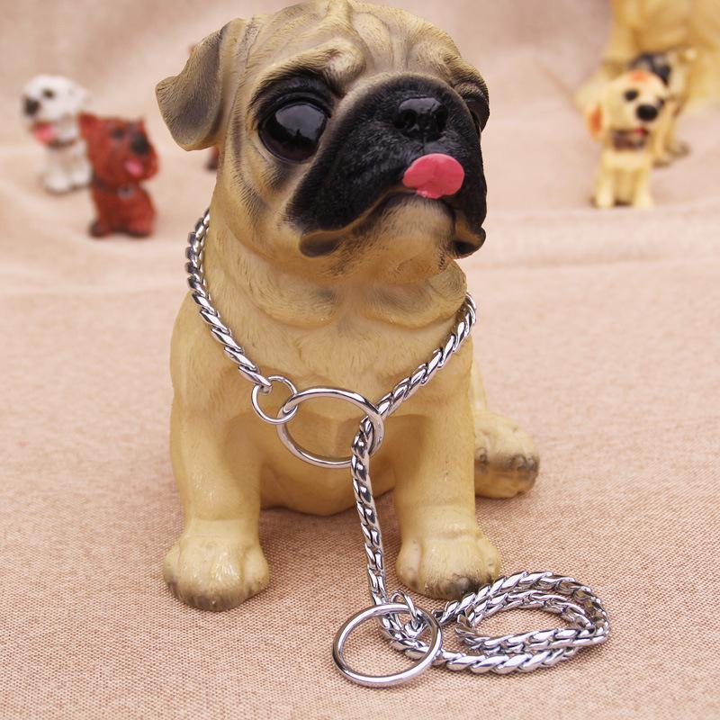 Dog Training Collars Snake P Choke Metal Slip Chain - Image 3