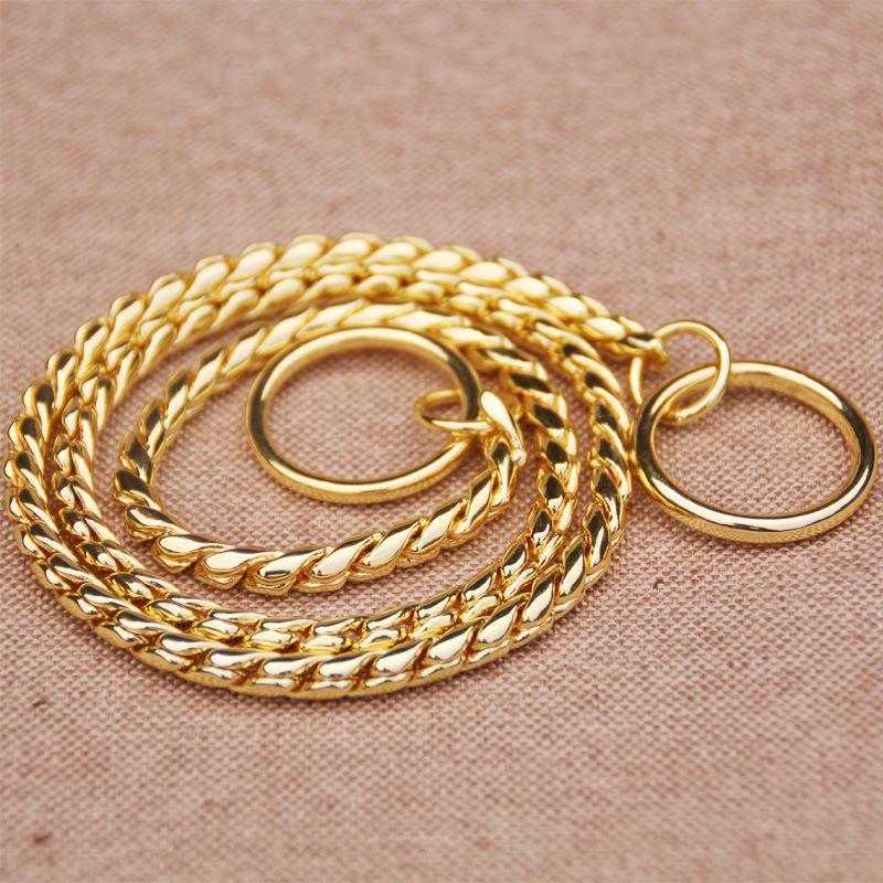 Dog Training Collars Snake P Choke Metal Slip Chain - Image 5
