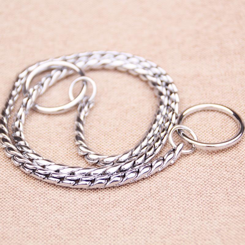 Dog Training Collars Snake P Choke Metal Slip Chain - Image 6