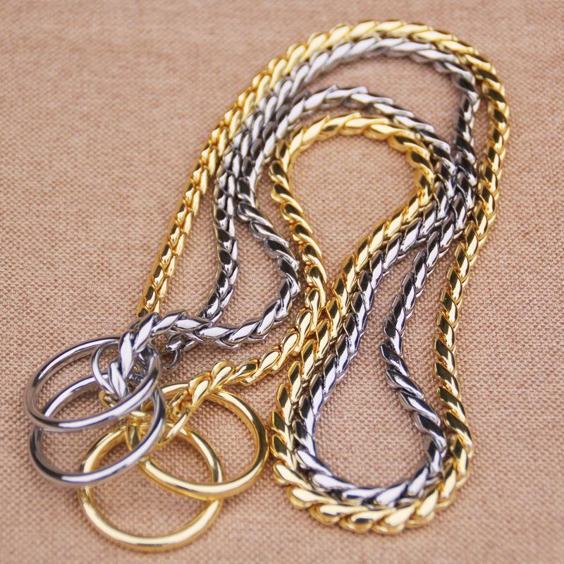 Dog Training Collars Snake P Choke Metal Slip Chain - Image 7