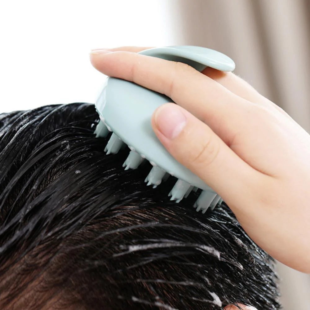  Manual Scalp Stress Relax Hair Shampoo Brush Head Massager - Image 4