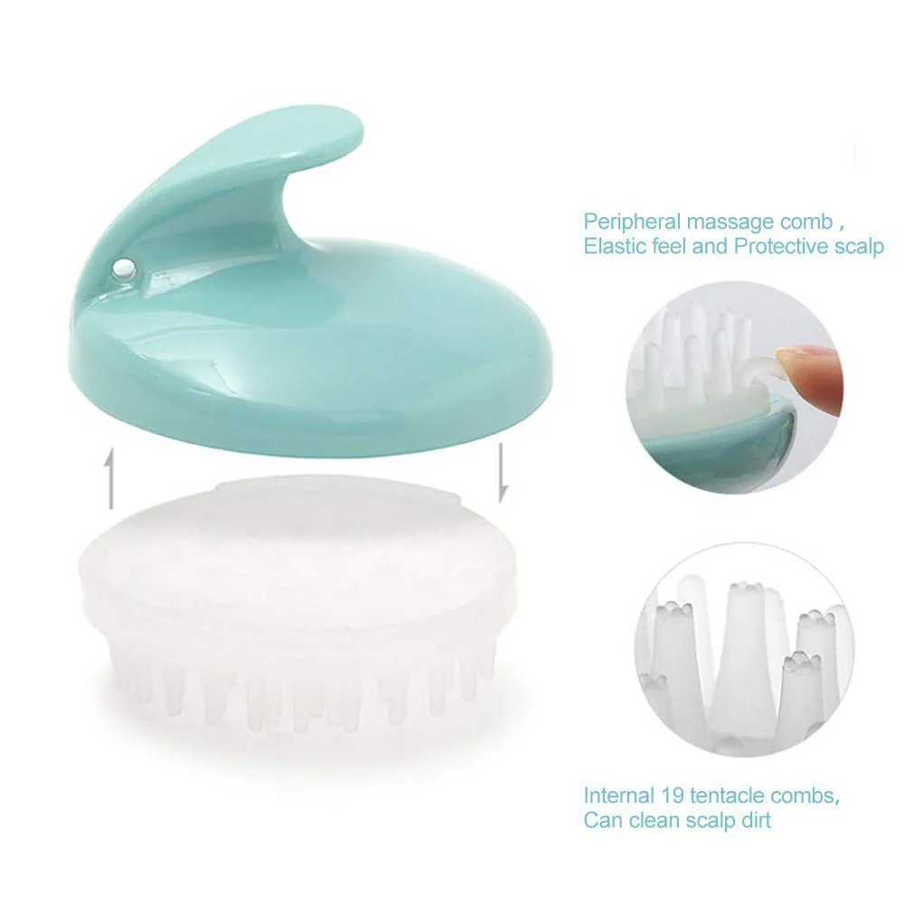  Manual Scalp Stress Relax Hair Shampoo Brush Head Massager - Image 6