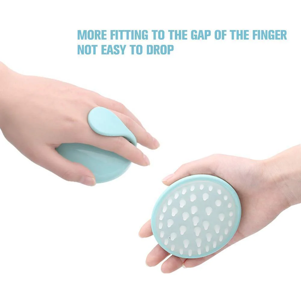  Manual Scalp Stress Relax Hair Shampoo Brush Head Massager - Image 7