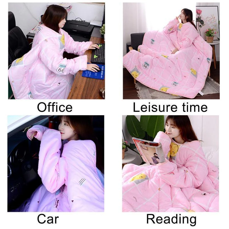 Winter Lazy Multifunctional Duvet with Sleeves - Image 11