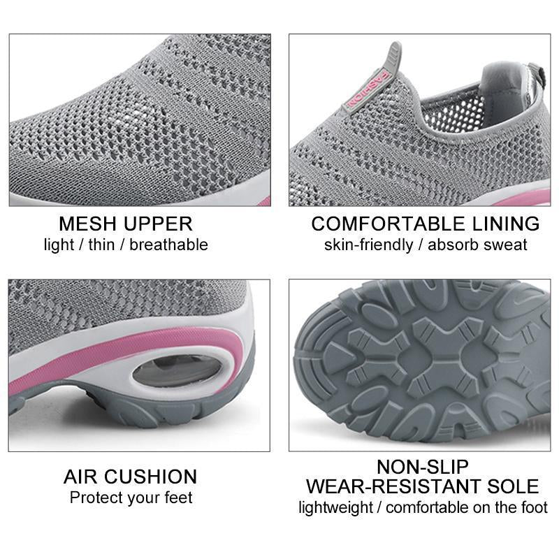 Women Breathable Mesh Slip On Sneakers - Image 5