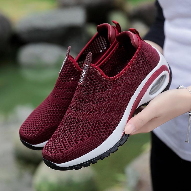 Women Breathable Mesh Slip On Sneakers - Image 6