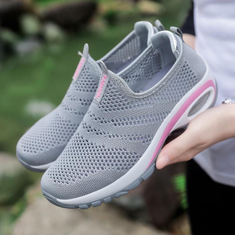Women Breathable Mesh Slip On Sneakers - Image 7